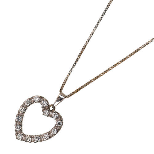 BRILLANT-ANH�NGER MIT KETTE : (DOBIASCHOFSKY AUKTIONEN AG)