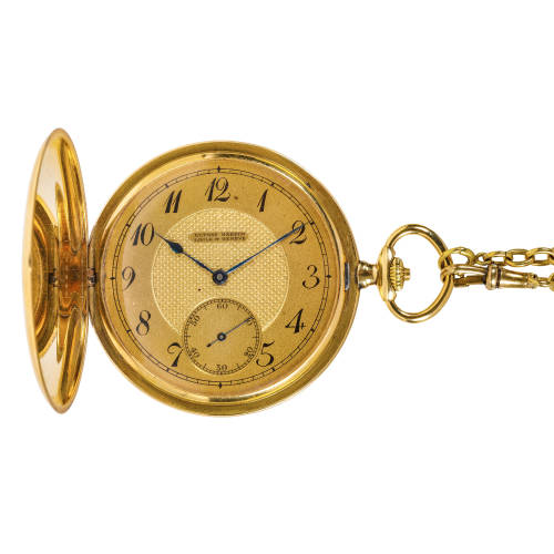 ULYSSE NARDIN : Savonnette-Taschenuhr mit Kette (DOBIASCHOFSKY AUKTIONEN AG)