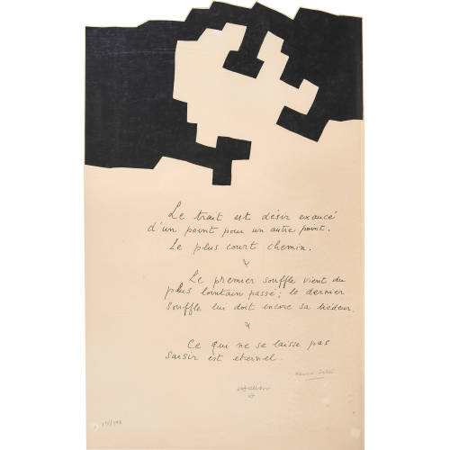 EDUARDO CHILLIDA : 'Placards' (DOBIASCHOFSKY AUKTIONEN AG)