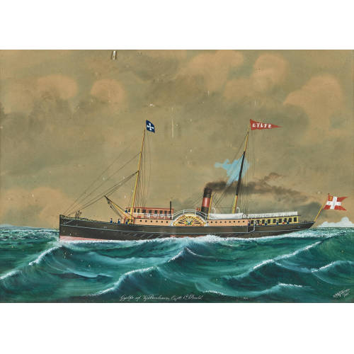 19. JH. D�NEMARK : 'Gylfe af Kj�benhavn, Captn G. Prahl' (DOBIASCHOFSKY AUKTIONEN AG)