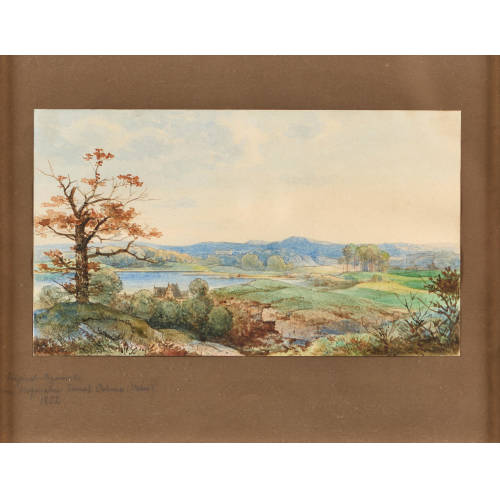 ERNST ERWIN OEHME : Landschaft mit See (DOBIASCHOFSKY AUKTIONEN AG)