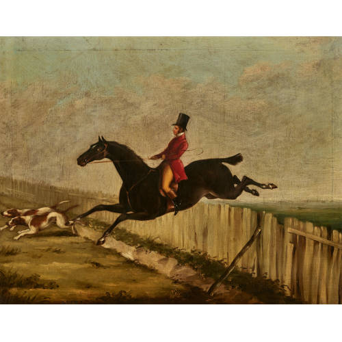 19. JH. ENGLAND : Reiter mit Hunden. (DOBIASCHOFSKY AUKTIONEN AG)