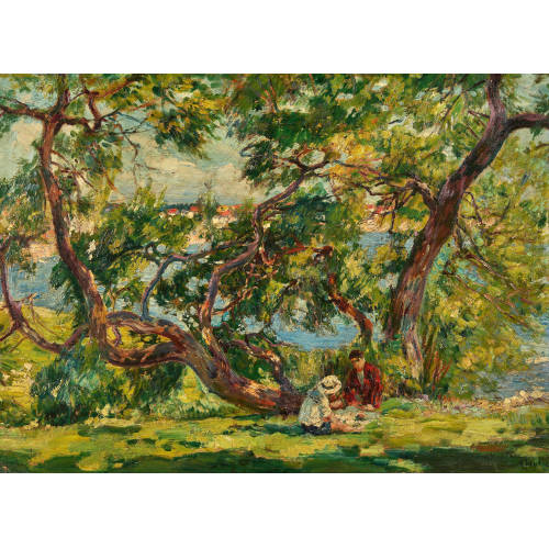LOUIS BENJAMIN FLOUTIER : Pique-nique au bord de l'eau (DOBIASCHOFSKY AUKTIONEN AG)