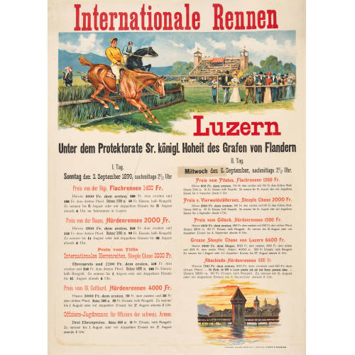 VIKTOR BAUMGARTNER : 'Internationale Rennen Luzern 1899' (DOBIASCHOFSKY AUKTIONEN AG)