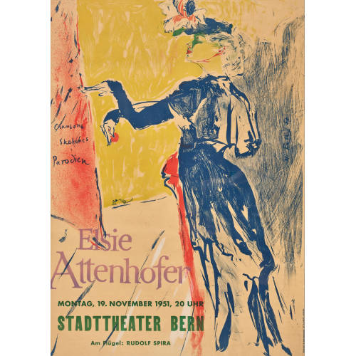 HANS FALK : 'Elsie Attenhofer Stadttheater Bern' (DOBIASCHOFSKY AUKTIONEN AG)
