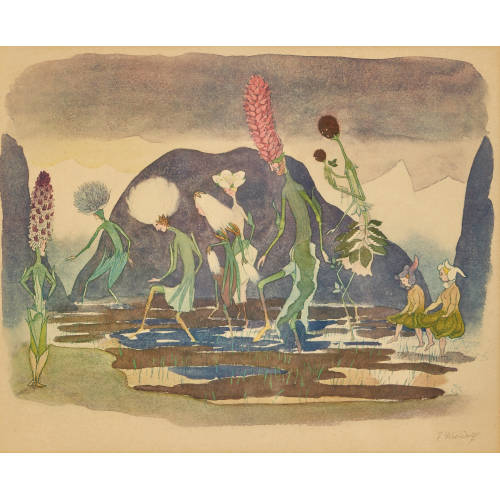 ERNST KREIDOLF : 'Die Sumpfblumen' (DOBIASCHOFSKY AUKTIONEN AG)