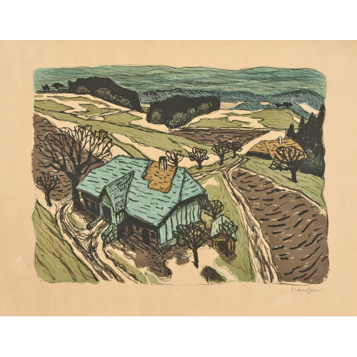 FRED STAUFFER : Emmentaler Landschaft (DOBIASCHOFSKY AUKTIONEN AG)