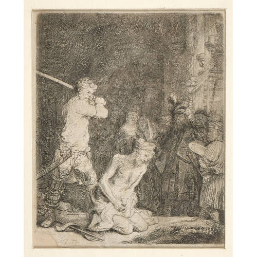 HARMENSZ REMBRANDT VAN RIJN : 'Die Enthauptung Johannes des T�ufers' (DOBIASCHOFSKY AUKTIONEN AG)