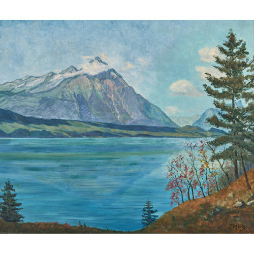 PAUL SCH�RCH : Thunersee mit Niesen (DOBIASCHOFSKY AUKTIONEN AG)