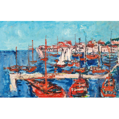 JEAN-LOUIS PIGUET : Le port (DOBIASCHOFSKY AUKTIONEN AG)
