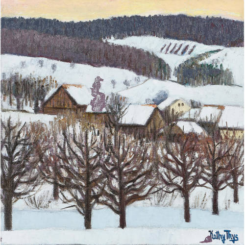KATHY (EIGTL. THYS-BILL THYS : H�gelige Winterlandschaft (DOBIASCHOFSKY AUKTIONEN AG)