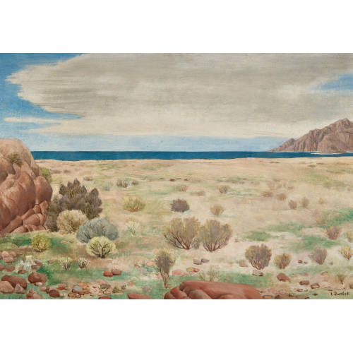 VICTOR SURBEK : 'Strand, Corsica' (DOBIASCHOFSKY AUKTIONEN AG)