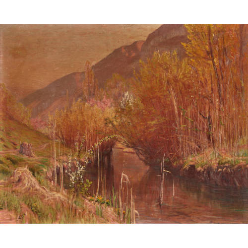 ALBERT HENRY JOHN GOS : Herbstliche Bachlandschaft (DOBIASCHOFSKY AUKTIONEN AG)