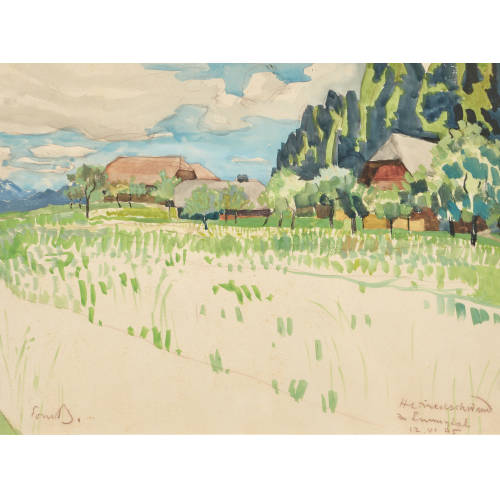 EDMOND BILLE : 'Heimenschwand im Emmental' (DOBIASCHOFSKY AUKTIONEN AG)
