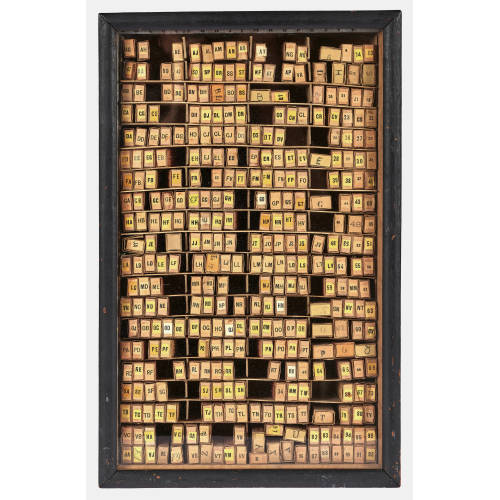 ARMAND PIERRE) ARMAN (EIGTL. FERNANDEZ : 'Accumulation alphab�tique' (DOBIASCHOFSKY AUKTIONEN AG)