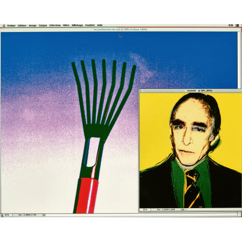 RAYMOND HAINS : 'Leo Castelli' (DOBIASCHOFSKY AUKTIONEN AG)