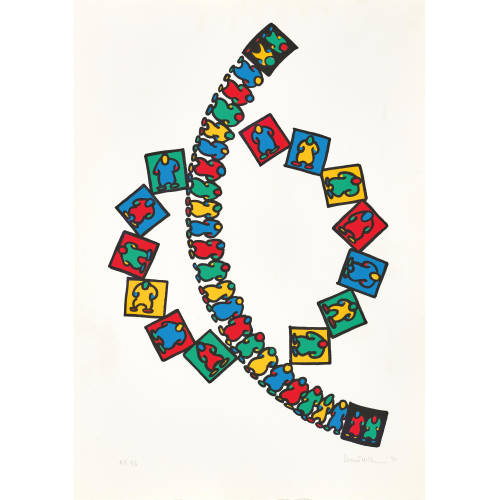 EMMETT WILLIAMS : Propostal for the Stained-glass Windows of the Fluxus Cathedral (DOBIASCHOFSKY AUKTIONEN AG)