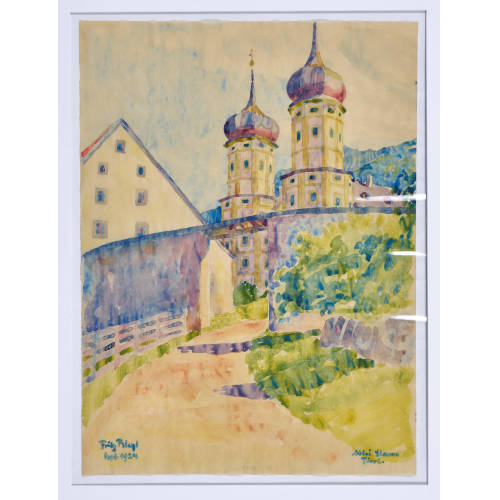 FRITZ BLEYL : 'Abtei Stams, Tirol' (DOBIASCHOFSKY AUKTIONEN AG)
