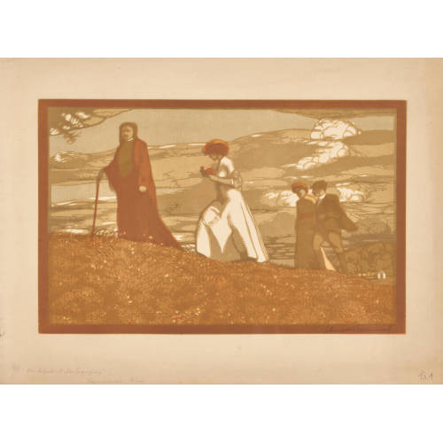 KARL SCHMOLL VON EISENWERTH : 'Der Spaziergang' (DOBIASCHOFSKY AUKTIONEN AG)