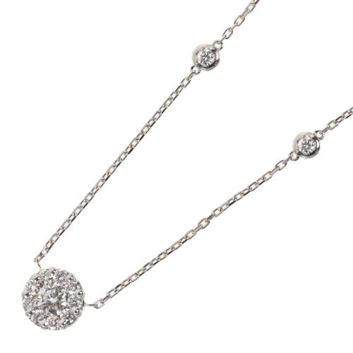 DIAMANT-ANH�NGER MIT KETTE : (DOBIASCHOFSKY AUKTIONEN AG)