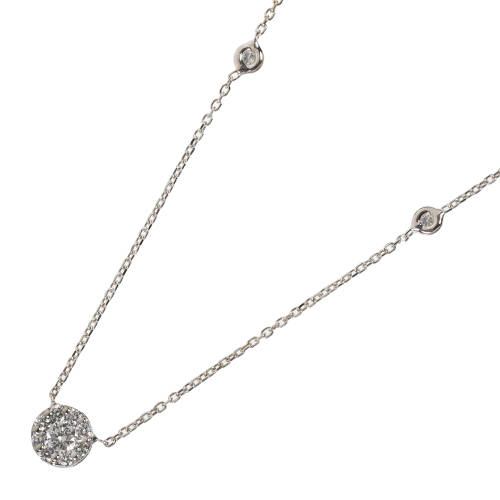DIAMANT-ANH�NGER MIT KETTE : (DOBIASCHOFSKY AUKTIONEN AG)