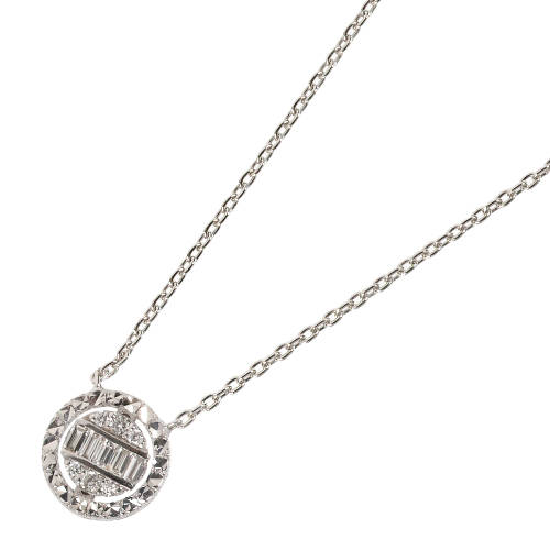 DIAMANT-ANH�NGER MIT KETTE : (DOBIASCHOFSKY AUKTIONEN AG)