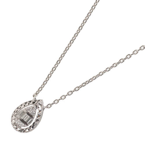DIAMANT-ANH�NGER MIT KETTE : (DOBIASCHOFSKY AUKTIONEN AG)