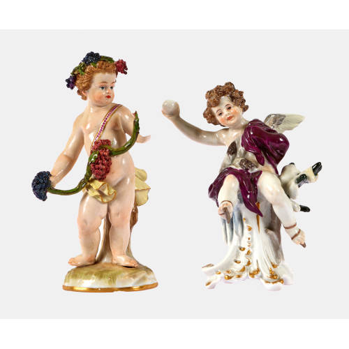 PAAR FIGUREN : Meissen, um 1860-1924 (K�nigliche Porzellan Manufaktur) (DOBIASCHOFSKY AUKTIONEN AG)