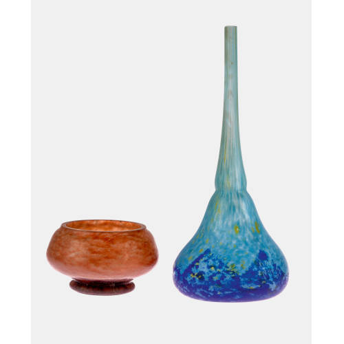 DAUM FR�RES : Vase und Schale, Nancy, um 1915-1920 (DOBIASCHOFSKY AUKTIONEN AG)