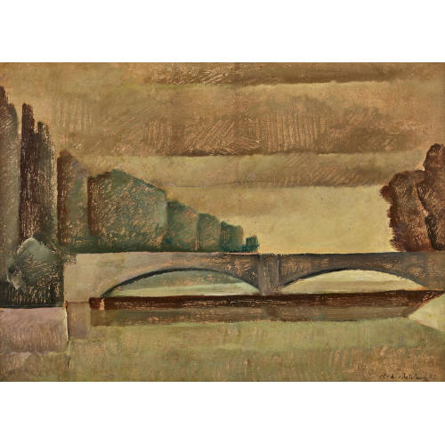 RODOLPHE TH�OPHILE BOSSHARD : Le pont (DOBIASCHOFSKY AUKTIONEN AG)