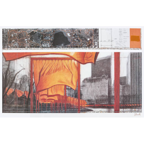 CHRISTO) CHRISTO (EIGTL. JAVACHEFF : 'The Gates (project for Central Park South)' (DOBIASCHOFSKY AUKTIONEN AG)