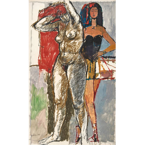 HUGO WETLI : Zwei Frauen (DOBIASCHOFSKY AUKTIONEN AG)