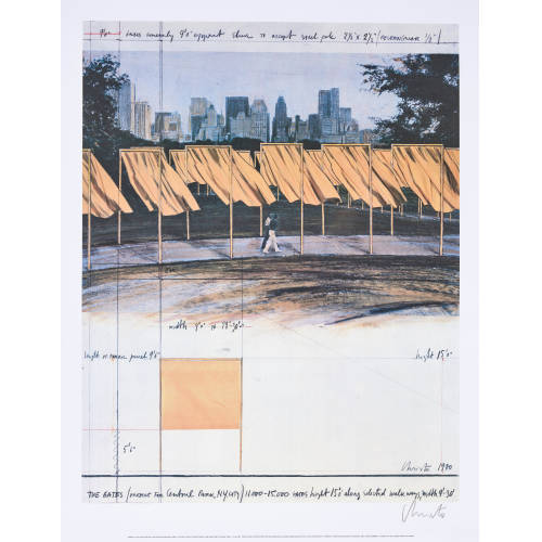 CHRISTO) CHRISTO (EIGTL. JAVACHEFF : 'The Gates (project for Central Park, New York)' (DOBIASCHOFSKY AUKTIONEN AG)