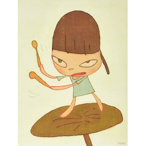 YOSHITOMO NARA : 'Marching of a butterbur leaf' (DOBIASCHOFSKY AUKTIONEN AG)