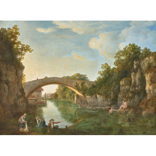 LOUIS SAMUEL CARRARD : 'Pont d'Arbe' (DOBIASCHOFSKY AUKTIONEN AG)