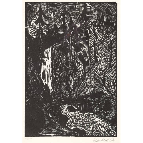 ERICH HECKEL : 'Sturzbach' (DOBIASCHOFSKY AUKTIONEN AG)