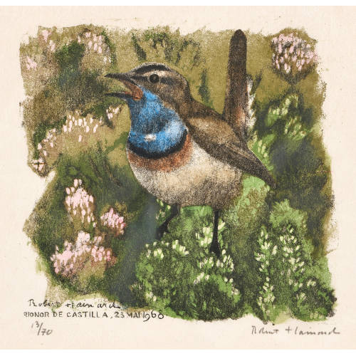 ROBERT HAINARD : 'Gorge-bleue � miroir blanc' (DOBIASCHOFSKY AUKTIONEN AG)