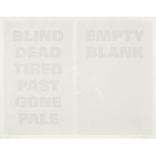 R�MY ZAUGG : 'Blind dead tired...' (DOBIASCHOFSKY AUKTIONEN AG)