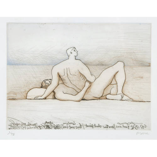 HENRY MOORE : 'Reclining Figures Man and Women' (DOBIASCHOFSKY AUKTIONEN AG)