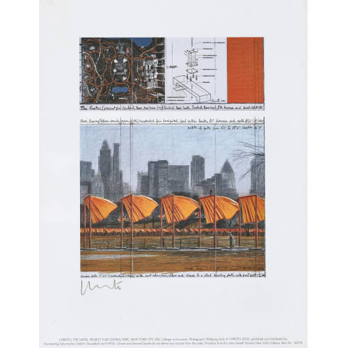 CHRISTO) CHRISTO (EIGTL. JAVACHEFF : 'The Gates (project for Central Park, New York)' (DOBIASCHOFSKY AUKTIONEN AG)