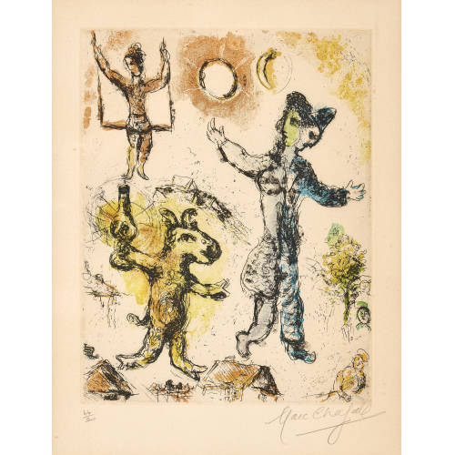 MARC CHAGALL : 'Le R�ve de l'�ne' (DOBIASCHOFSKY AUKTIONEN AG)