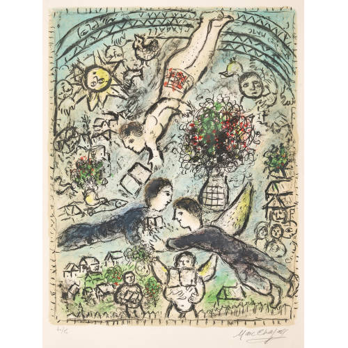 MARC CHAGALL : 'Der Himmel' (DOBIASCHOFSKY AUKTIONEN AG)