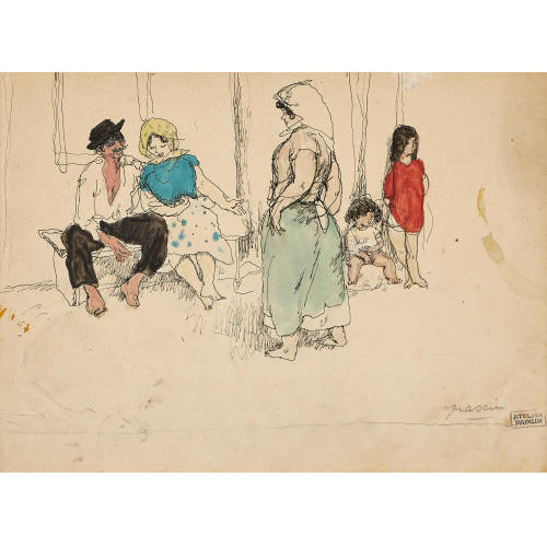 JULES PASCIN : 'Famille' (DOBIASCHOFSKY AUKTIONEN AG)
