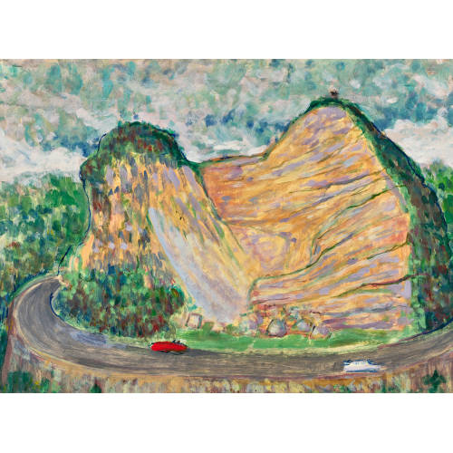 ALBERT SCHMIDT : La route dans les montagnes (DOBIASCHOFSKY AUKTIONEN AG)