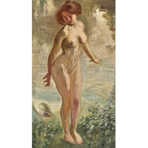 OTTO VAUTIER : L�da et le cygne (DOBIASCHOFSKY AUKTIONEN AG)