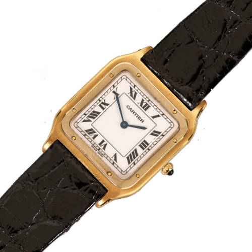 CARTIER : Armbanduhr 'Santos Dumont' (DOBIASCHOFSKY AUKTIONEN AG)