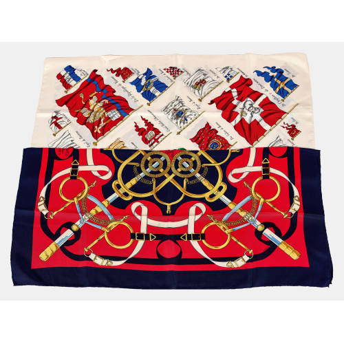HERM�S : Paar Foulards (DOBIASCHOFSKY AUKTIONEN AG)