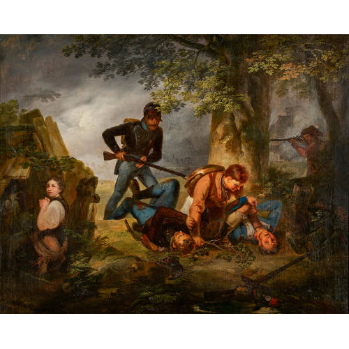 JOHANN GEORG VOLMAR : Nach dem Kampf (DOBIASCHOFSKY AUKTIONEN AG)