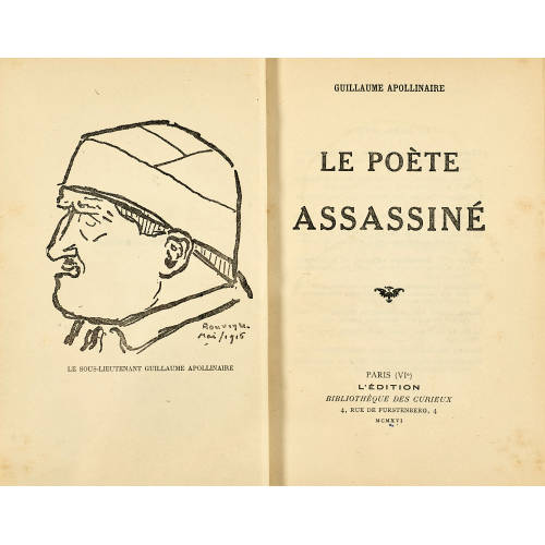 ANDR� ROUVEYRE : Guillaume Apollinaire: 'Le Po�te assassin�' (DOBIASCHOFSKY AUKTIONEN AG)