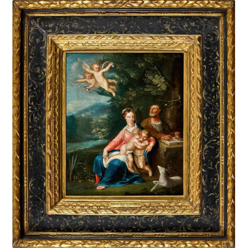 JOHANNES I ROTTENHAMMER : Josef und Maria mit Jesuskind und Johannesknabe (DOBIASCHOFSKY AUKTIONEN AG)